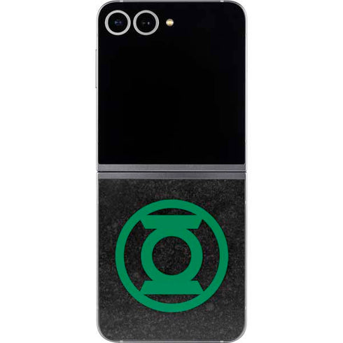 DC Comics Green Lantern Logo Black Background Galaxy Z Flip6 Skin