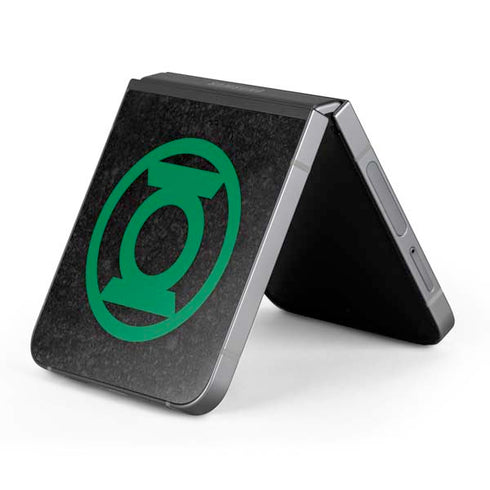 DC Comics Green Lantern Logo Black Background Galaxy Z Flip6 Skin
