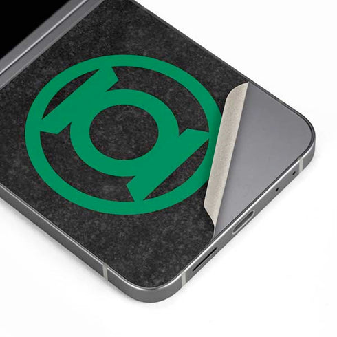 DC Comics Green Lantern Logo Black Background Galaxy Z Flip6 Skin