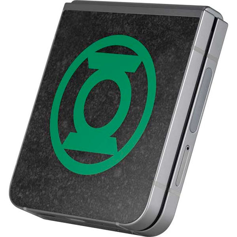 DC Comics Green Lantern Logo Black Background Galaxy Z Flip6 Skin