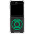 DC Comics Green Lantern Logo Black Background Galaxy Z Flip6 Clear Case