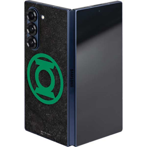 DC Comics Green Lantern Logo Black Background Galaxy Z Fold6 Skin