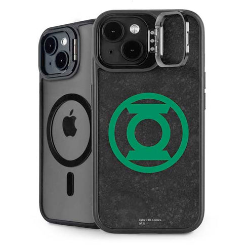 DC Comics Green Lantern Logo Black Background iPhone 14 Kickstand Case