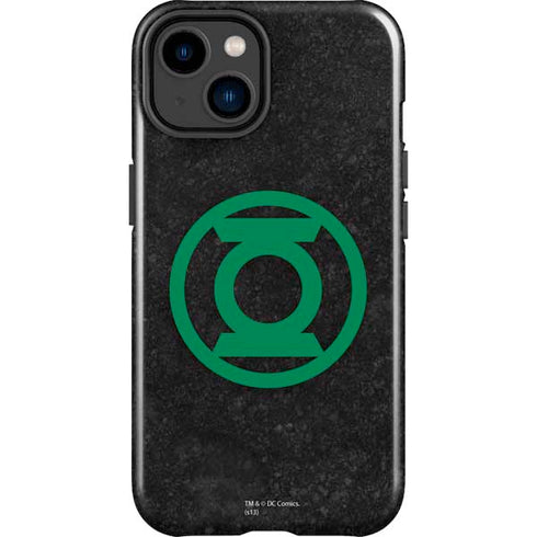DC Comics Green Lantern Logo Black Background iPhone 15 Impact Case
