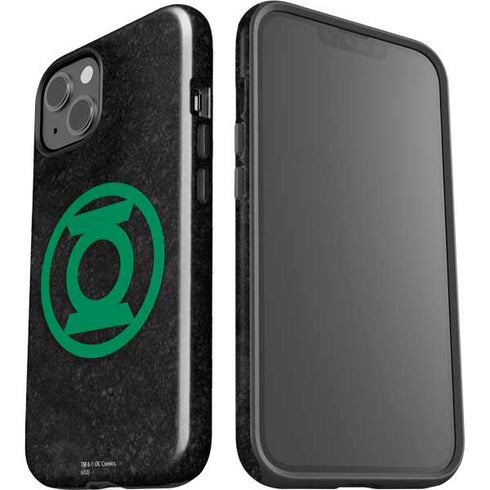DC Comics Green Lantern Logo Black Background iPhone 15 Impact Case