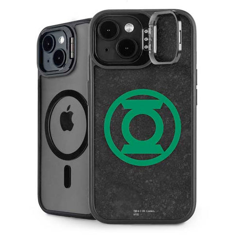 DC Comics Green Lantern Logo Black Background iPhone 15 Kickstand Case