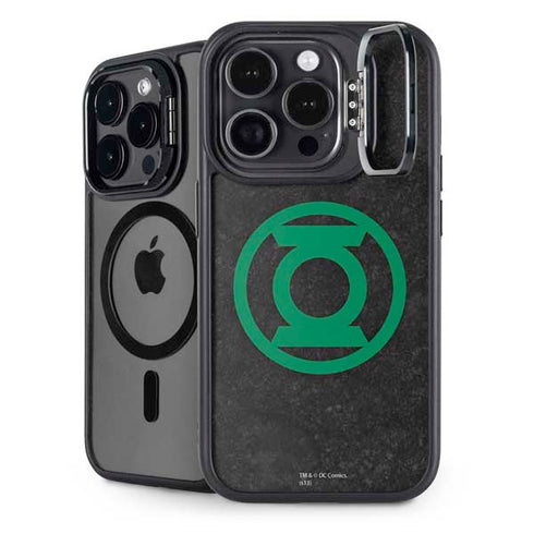 DC Comics Green Lantern Logo Black Background iPhone 15 Pro Kickstand Case