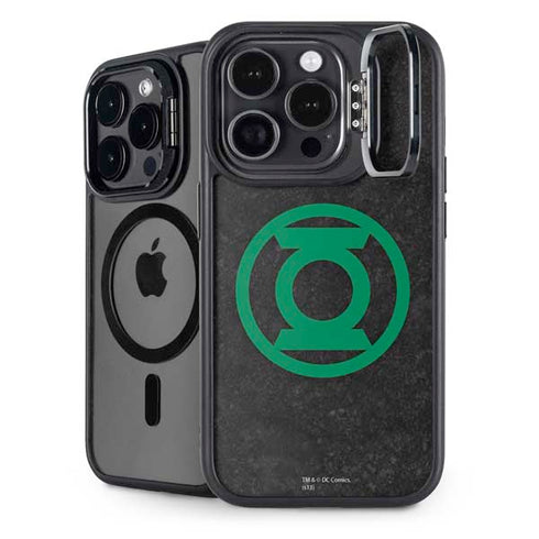 DC Comics Green Lantern Logo Black Background iPhone 15 Pro Max Kickstand Case
