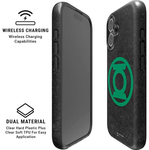 DC Comics Green Lantern Logo Black Background iPhone 16 Magsafe Impact Case