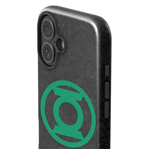 DC Comics Green Lantern Logo Black Background iPhone 16 Plus Impact Case