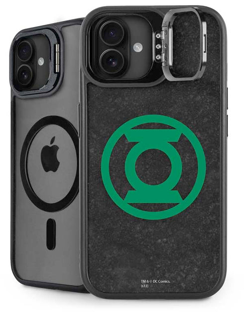 DC Comics Green Lantern Logo Black Background iPhone 16 Plus Kickstand Case