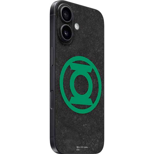 DC Comics Green Lantern Logo Black Background iPhone 16 Plus Skin