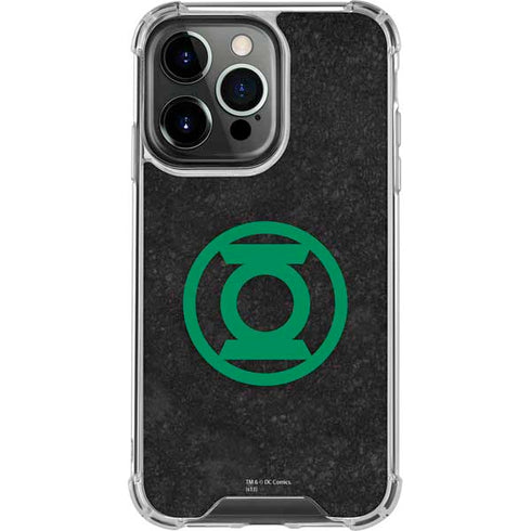 DC Comics Green Lantern Logo Black Background iPhone 16 Pro Clear Case