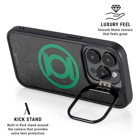 DC Comics Green Lantern Logo Black Background iPhone 16 Pro Kickstand Case