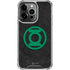DC Comics Green Lantern Logo Black Background iPhone 16 Pro Max Clear Case