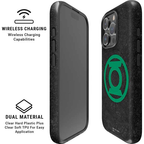DC Comics Green Lantern Logo Black Background iPhone 16 Pro Max Magsafe Impact Case