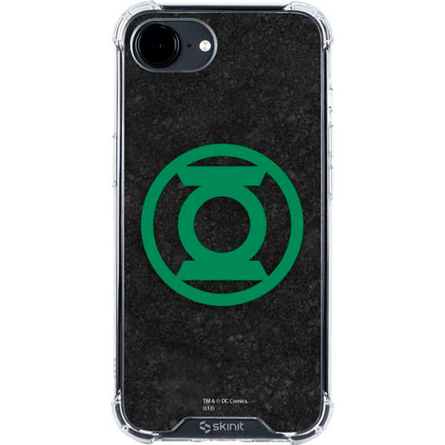 DC Comics Green Lantern Logo Black Background iPhone 16e Clear Case