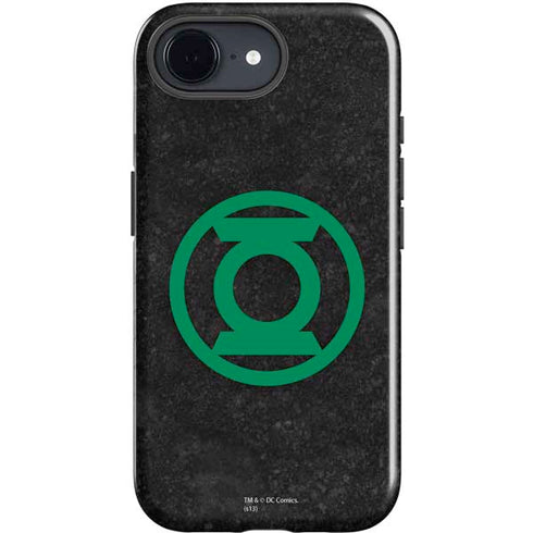 DC Comics Green Lantern Logo Black Background iPhone 16e Impact Case