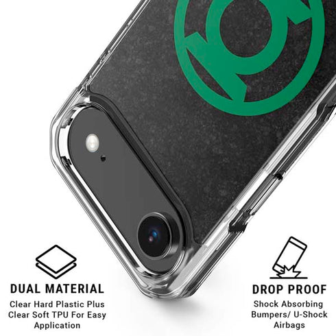DC Comics Green Lantern Logo Black Background iPhone 17 Air Clear Case