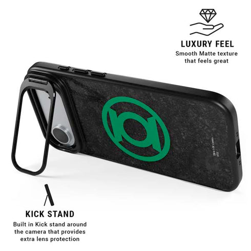 DC Comics Green Lantern Logo Black Background iPhone 17 Air Kickstand Case