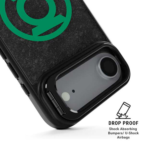 DC Comics Green Lantern Logo Black Background iPhone 17 Air Kickstand Case