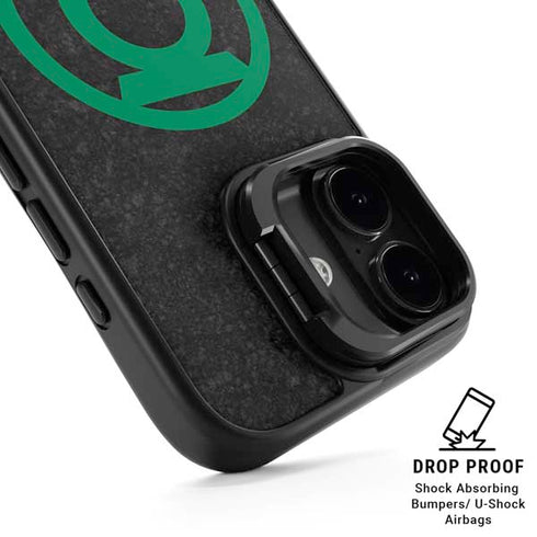 DC Comics Green Lantern Logo Black Background iPhone 17 Kickstand Case