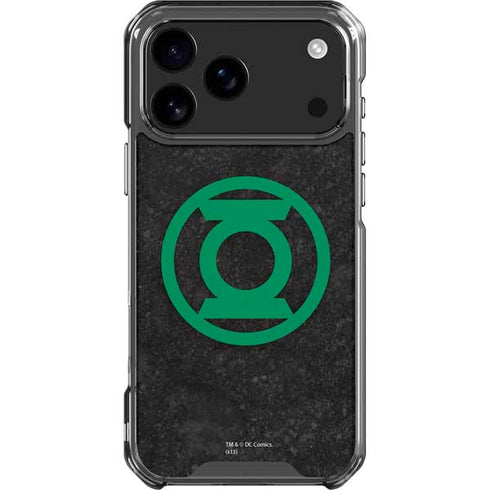 DC Comics Green Lantern Logo Black Background iPhone 17 Pro Max Clear Case