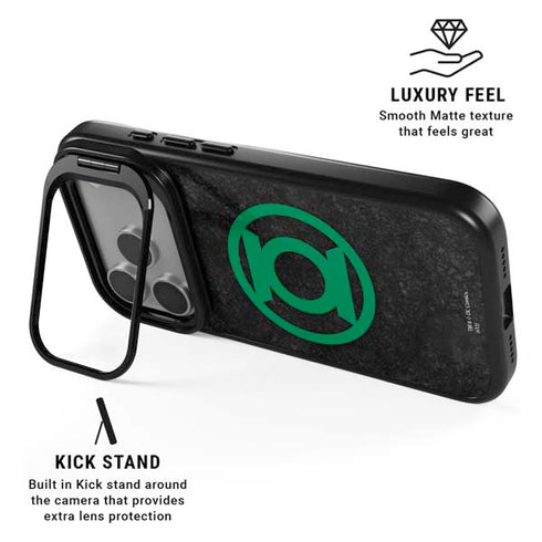 DC Comics Green Lantern Logo Black Background iPhone 17 Pro Max Kickstand Case