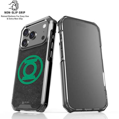 DC Comics Green Lantern Logo Black Background iPhone 18 Pro Clear Case