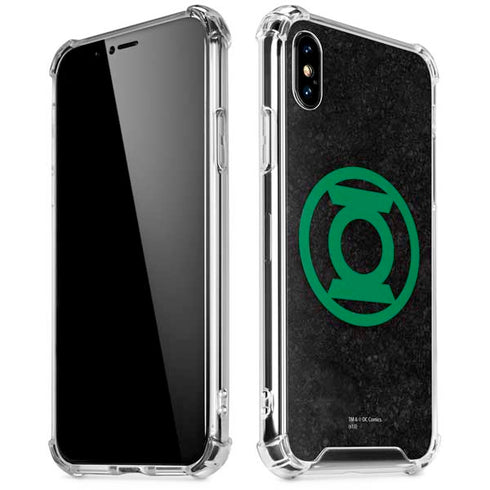 DC Comics Green Lantern Logo Black Background iPhone X/XS Clear Case