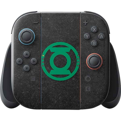 DC Comics Green Lantern Logo Black Background Nintendo Switch 2 (2025) with Joy-Con Skin