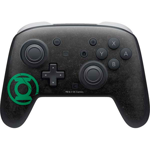 DC Comics Green Lantern Logo Black Background Nintendo Skins