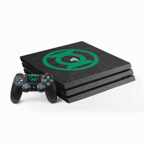 DC Comics Green Lantern Logo Black Background PlayStation PS4 Skins