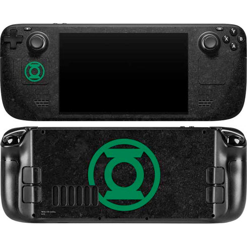 DC Comics Green Lantern Logo Black Background Steam Deck Handheld Gaming Computer OLED Skin