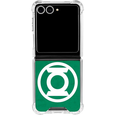 DC Comics Green Lantern Original Logo Galaxy Z Flip7 Clear Case
