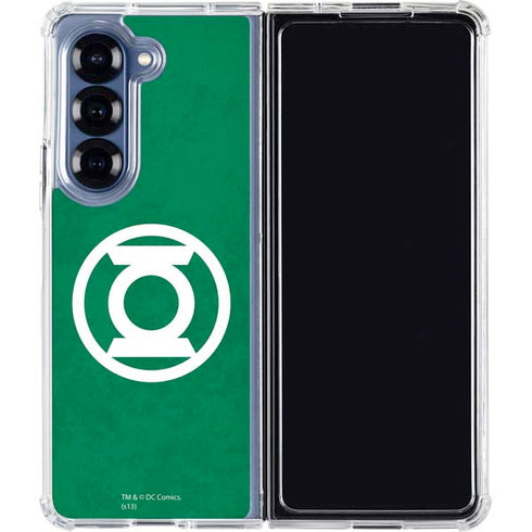 DC Comics Green Lantern Original Logo Galaxy Z Fold7 Clear Case