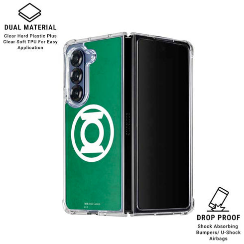 DC Comics Green Lantern Original Logo Galaxy Z Fold7 Clear Case