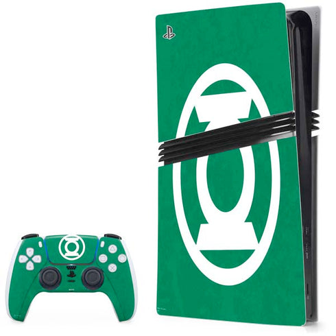 DC Comics Green Lantern Original Logo PS5 Pro Bundle Skin