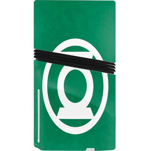 DC Comics Green Lantern Original Logo PS5 Pro Disk Bundle Skin