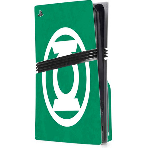DC Comics Green Lantern Original Logo PS5 Pro Disk Console Skin