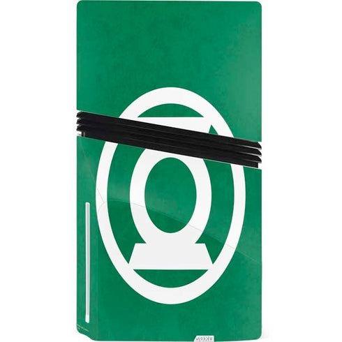 DC Comics Green Lantern Original Logo PS5 Pro Disk Console Skin