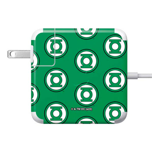 DC Comics Green Lantern Logo Pattern 85W Power Adapter (15 and 17 inch MacBook Pro Charger) Skin