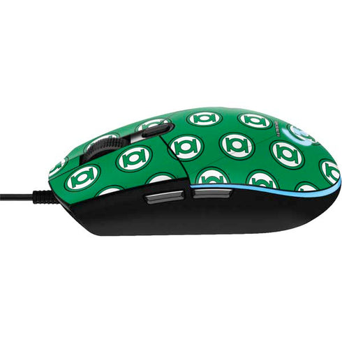 DC Comics Green Lantern Logo Pattern G203 Prodigy RGB Wired Gaming Mouse Skin