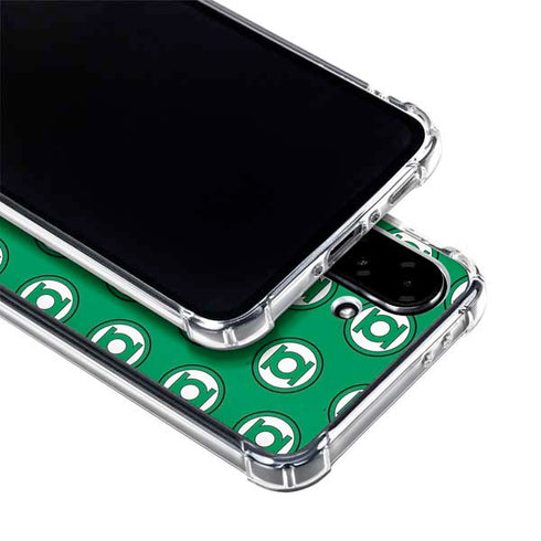DC Comics Green Lantern Logo Pattern Galaxy A36 5G Clear Case