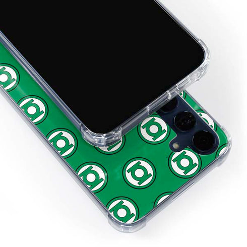 DC Comics Green Lantern Logo Pattern Galaxy A55 5G Clear Case