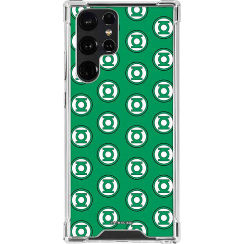 DC Comics Green Lantern Logo Pattern Galaxy S23 Ultra Clear Case