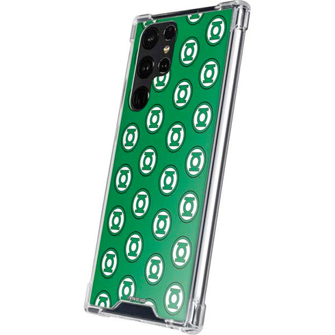 DC Comics Green Lantern Logo Pattern Galaxy S23 Ultra Clear Case