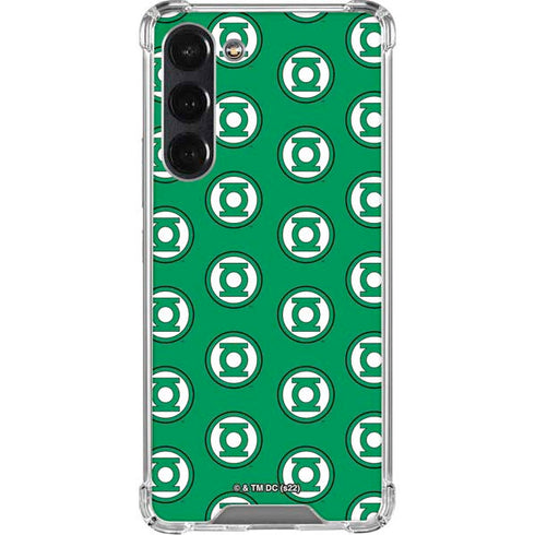 DC Comics Green Lantern Logo Pattern Galaxy S24 FE Clear Case