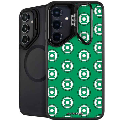 DC Comics Green Lantern Logo Pattern Galaxy S24 Plus Kickstand Case