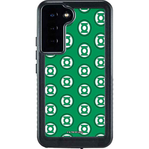 DC Comics Green Lantern Logo Pattern Galaxy S24 Plus Waterproof Case
